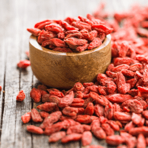 Bayas de goji deshidratadas