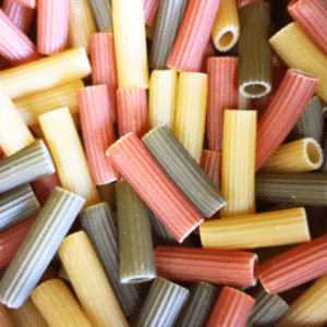Macarrón tricolor