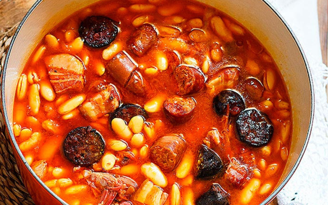 Receta auténtica de fabada asturiana con alubias asturianas de Slowgrans
